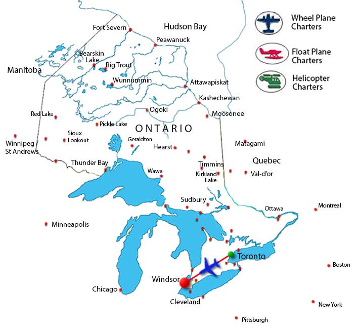 Windsor Charter Flights Toronto